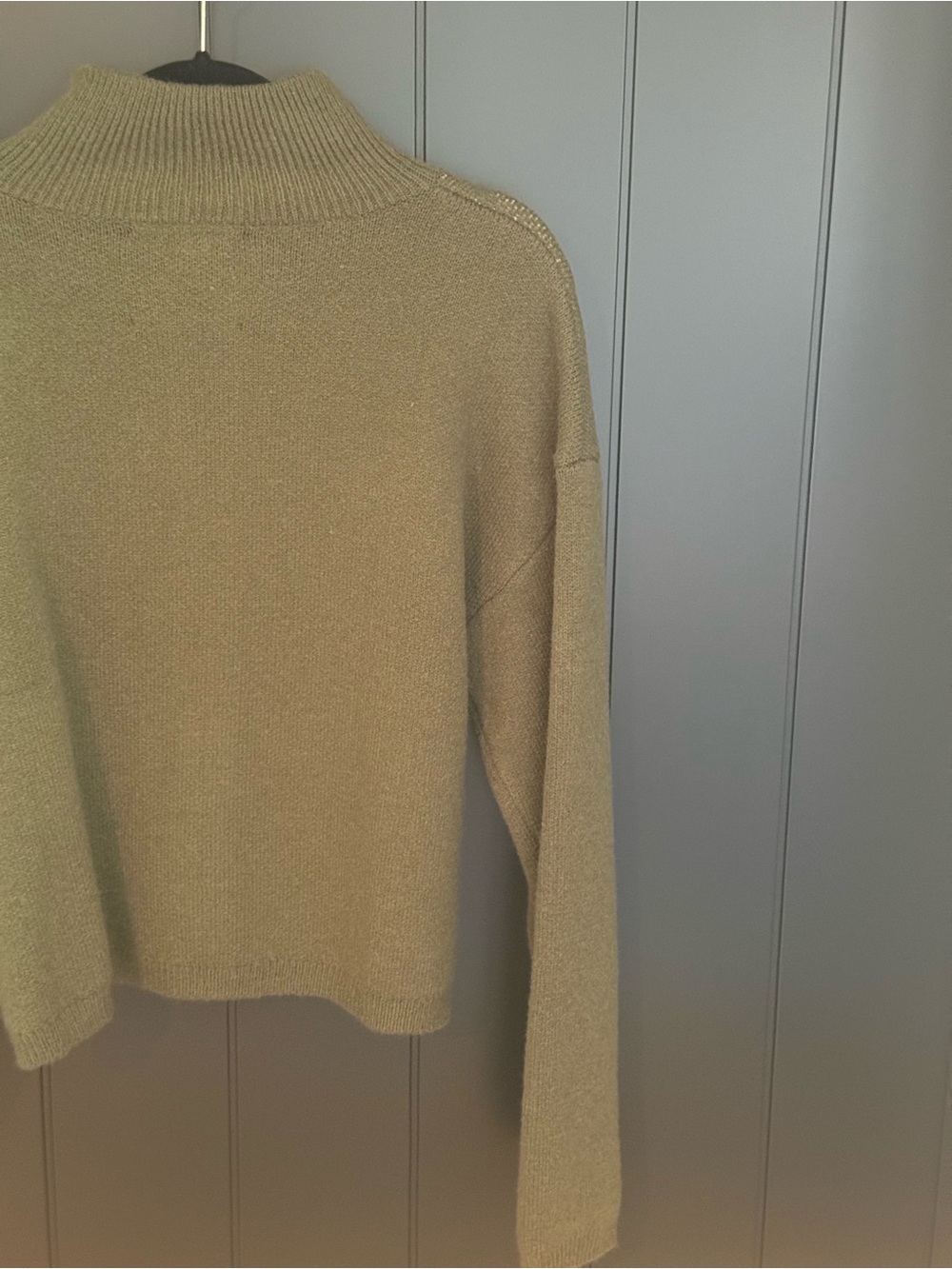 🫒 NEW &merci Women’s Olive Green Floral Zip-Up Sweater Jacket Size L - Picture 12 of 13